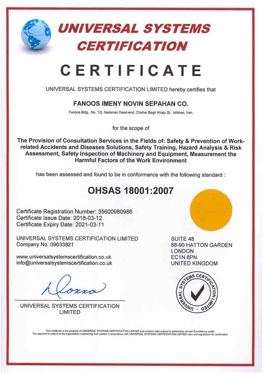 ohsas 18001:2007